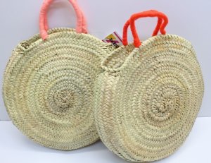 画像5: 50%OFFZOZIO（ゾジヲ）　Ponpon　rafia bag  サイズ L (5)