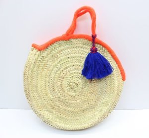 画像3: 50％OFFZOZIO（ゾジヲ）　　Tassel　rafia bag  サイズ L (3)