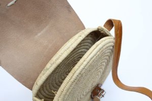 画像6: ☆ZOZIO(ゾジヲ) Raffia pochette     カラー;beige   サイズ L (6)