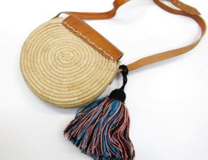 画像3: ☆ZOZIO(ゾジヲ) Raffia pochette     カラー;beige   サイズ L (3)