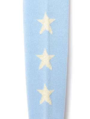 画像2: fafa  CELESTE | タイツ - サックスブルー（スター） (2)