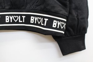 画像2: SALE    by LOVEiT   リブロゴptトレーナー  80;クロ (2)