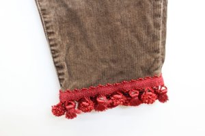 画像3: ★SALE 　GTH　コーデュロイ　ボンボン　5P　PN（くるぶし丈） 　7；茶　　サイズ；01 (3)