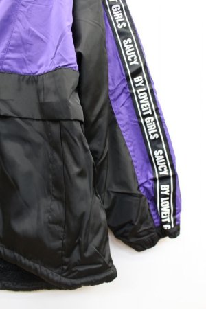 画像2: SALE　 　　by LOVEiT 　袖ロゴウィンドブレーカー　　60；パープル (2)