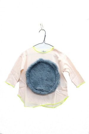 画像1: ★SALE　フランキーグロウ　　BIG　BOA　CIRCLE DM L/S　TEE　　カラー；PINK-GRAY (1)