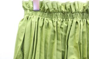 画像2:  30%off   Lilou&Lily   LINEN/COTTON/POLYESTER BIO STRETCH PLEATS&CRINKLE  スカート  C.GREEN (2)