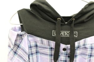 画像3: SALE  LOVEtoxic ラブトキシック　フードレイヤードシャツOP 　61；ラベンダー (3)