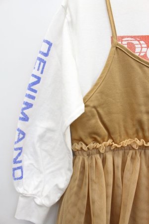 画像2: 50%off DD&HOLLYWOOD  ビンテージテンジク レイヤード OP (ヒザ下丈) 16;ベージュ (2)