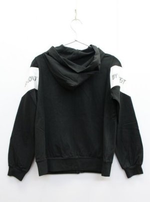 画像3: SALE　春夏　by LOVEiT 　V切替えパーカー　　80；クロ (3)