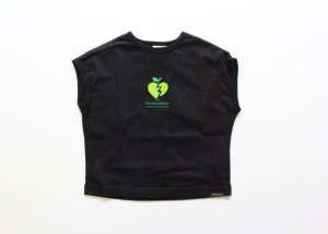 画像1: 50%off 　GC　　テンジク　HEART 　APPLE　TEE　　2；黒 (1)