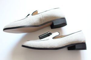 画像2: 50%off ATELIER BRUGGE  タッセルローファー (ベージュコンビ) (2)