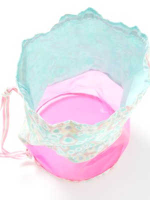 画像2: ☆fafa  MELODY | プールバッグ - ミントフラワー (2)