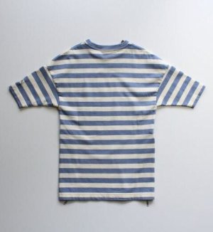 画像3: ★SALE　　　FITH　　ボーダー7ブソデ　ヒザ上丈OP　　14；ブルー (3)
