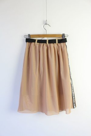 画像4: SALE　2020春夏　by LOVEiT 　脇テープチュールスカート　　22；ベージュ (4)