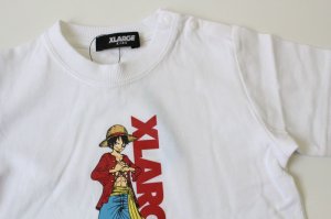 画像2: 40%off XLARGE KIDS 　コラボ　ルフィSST　 01；シロ (2)