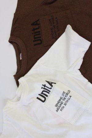 画像2: 30%off  DENIM DUNGAREE  UnitA  テンジク ポケット ユッタリ TEE  1;白 サイズ;140 (2)