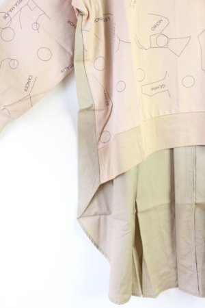 画像2: 50%off nunuforme 　バックフリルT　カラー；Beige*Navy　サイズ；145 (2)