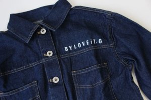 画像2: 50%off 2020秋冬　　by LOVEiT 　Gジャン（BIGシルエット）　51；ブルー (2)