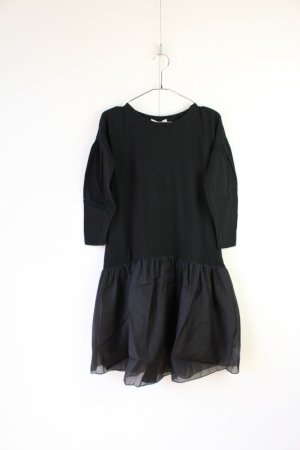 画像1: 30%off　UJU　  オーガンジーソフトワンピース　カラー；Black (1)