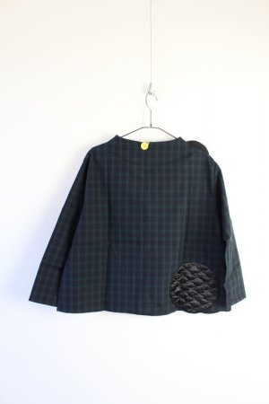 画像4: 50%off  フランキーグロウ UNEVEN BEAR QUILTING DOT CHECK TOPS カラー;GREEN CK-BK サイズ;LL(140-150) (4)