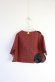 画像3: 50％off 　フランキーグロウ　UNEVEN BEAR QUILTING DOT CHECK TOPS　カラー；RED CK-BK (3)