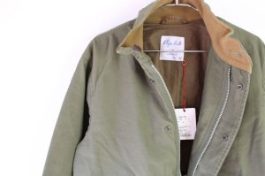 画像4: 30%off  Clip tab ムラ糸バックサテン フィールドJK  570;カーキ  サイズ2 (4)