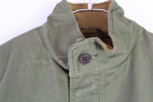 画像2: 30%off  Clip tab ムラ糸バックサテン フィールドJK  570;カーキ  サイズ2 (2)