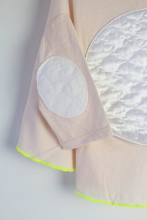 画像2: 50%off   フランキーグロウ BEAR QUILTING DOT PONCHO L/S TEE カラー;SOFT PINK  (2)