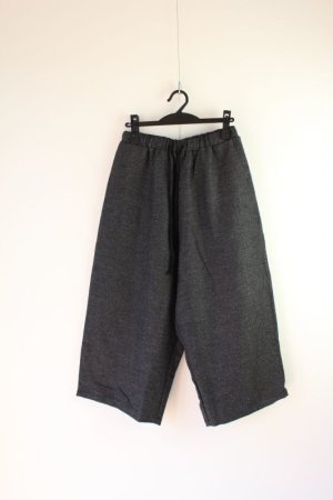 画像1: 30%off   Lilou&Lily  TWILL WOOL　WIDE  PANTS　C.CHARCOAL (1)