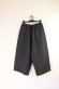 画像1: 30%off   Lilou&Lily  TWILL WOOL　WIDE  PANTS　C.CHARCOAL (1)