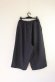 画像3: Lilou&Lily  TWILL WOOL　WIDE  PANTS　B,NAVY (3)