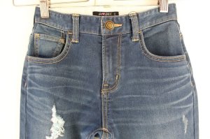 画像2: 50%off 2020秋冬　by LOVEiT 　裏パウダーデニムテーパードパンツ　　51；ブルー (2)