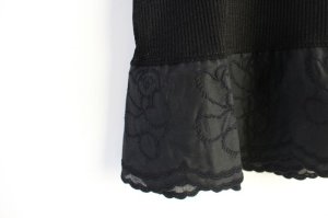 画像2: 50%OFF  UNIONINI　TEDDYBEAR LACE SHEER TOPS　   カラー；black (2)