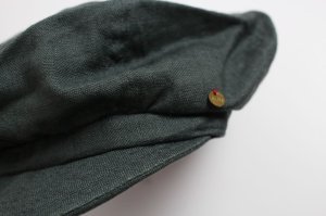 画像2: 50%off　GOTOHO　リネンワークCAP　　9；カーキ　F(58cm) (2)