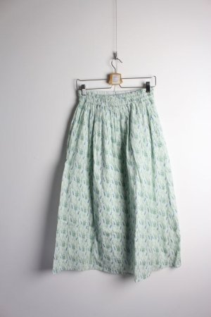 画像2: 50%off YARRA 　花柄プリントSK　　31；ライトグリーン (2)