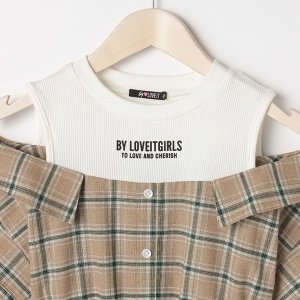 画像3: 30%off by LOVEiT  　レイヤード風ワンピース　22；ベージュ (3)