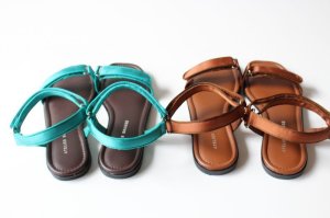 画像3: 50%off　ATELIER BRUGGE　　サテンベルクロサンダル　 (3)