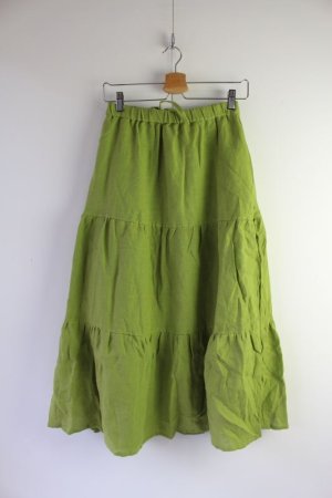 画像1: 30%off A View From Here   HENP tiered skirt  B.GREEN (1)