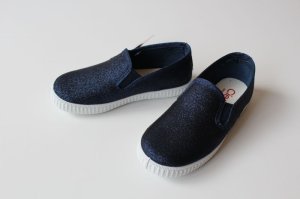 画像1: Cientaシエンタ 　スリッポン/lame　75；Navy (1)