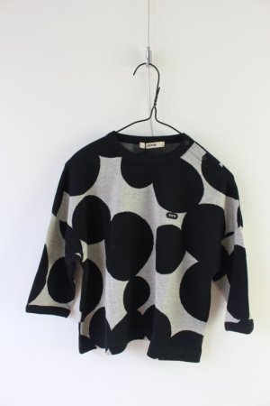 画像1: 40%off　2021秋冬　FITH        スムースJQ　ドットL/S　Tシャツ　　2；黒 (1)