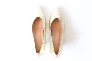 画像3: 50%off ATELIER BRUGGE  シープスエードポインテッドトゥーパンプス  4;プラチナ (3)