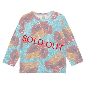 画像1: 40%off  HYS　MINI　Glittering Rolling mini総柄長袖Tシャツ 　　54；エメラルドグリーン (1)