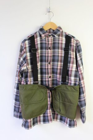 画像1: 60％OFF　 DENIM DUNGAREE　チェック　ハンティング　シャツ　3；グレー　 (1)