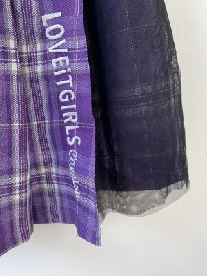 画像2: 30%off by LOVEiT  　チュールスカート切替スカパン　60；パープル (2)