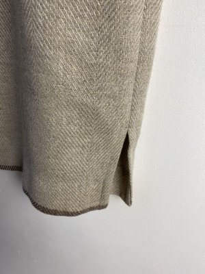 画像3: 40%off   Bon Vieux Temps　ウール混・麻スカート　40；Beige (3)