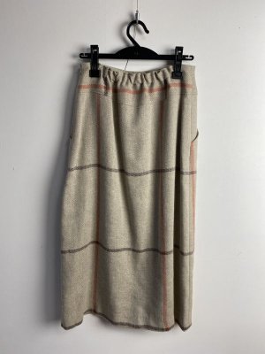 画像5: 40%off   Bon Vieux Temps　ウール混・麻スカート　40；Beige (5)