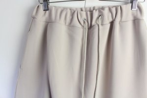 画像2: 30%off LILOU＋LILY　ソフトストレッチダブルニット ドロストワイドパンツ  　カラー；ベージュ (2)