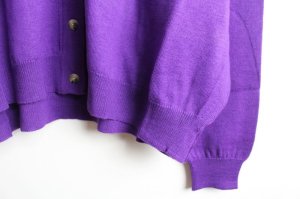 画像2: 40%off doux blue　ワイドカーディガン　70；パープル (2)
