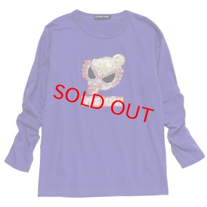 画像1: 40%off　　　　HYS　MINI　　ROLLING MINIスパンコール刺繍ロングスリーブＴシャツ　30；パープル (1)