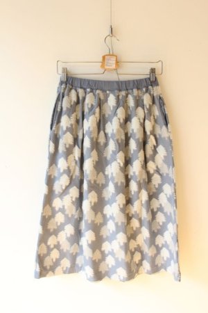 画像4: 40%OFF grin  ツリー起毛JQ タックスカート  434;スモークブルー  サイズ;2 (4)